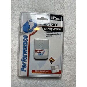 Vintage Sealed Performance PlayStation One Memory Card PS1 15 Blocks  Play